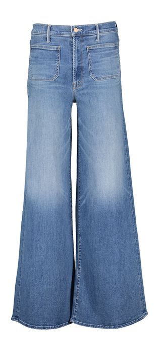 Grijze loose jeans The patch pocket Mother