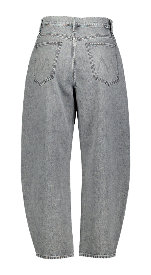 Grijze loose fit jeans The Pony Keg Ankle Mother 