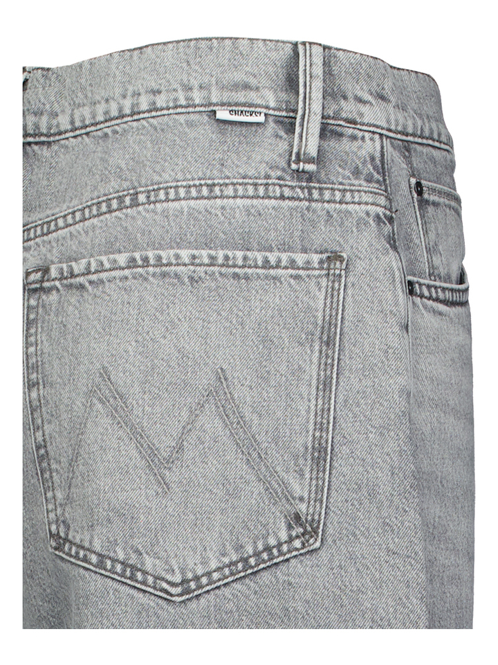 Grijze loose fit jeans The Pony Keg Ankle Mother 