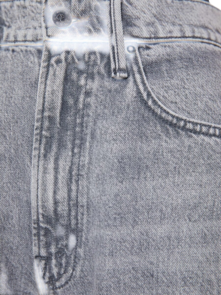 Grijze loose fit jeans The Pony Keg Ankle Mother 