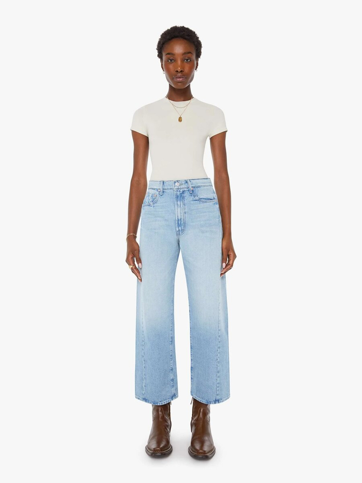 Licht blauwe relaxed enkel jeans Half Pipe Ankle Mother