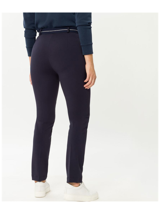 Donkerblauwe super slim broek met elastiek Lillyth Raphaela By Brax
