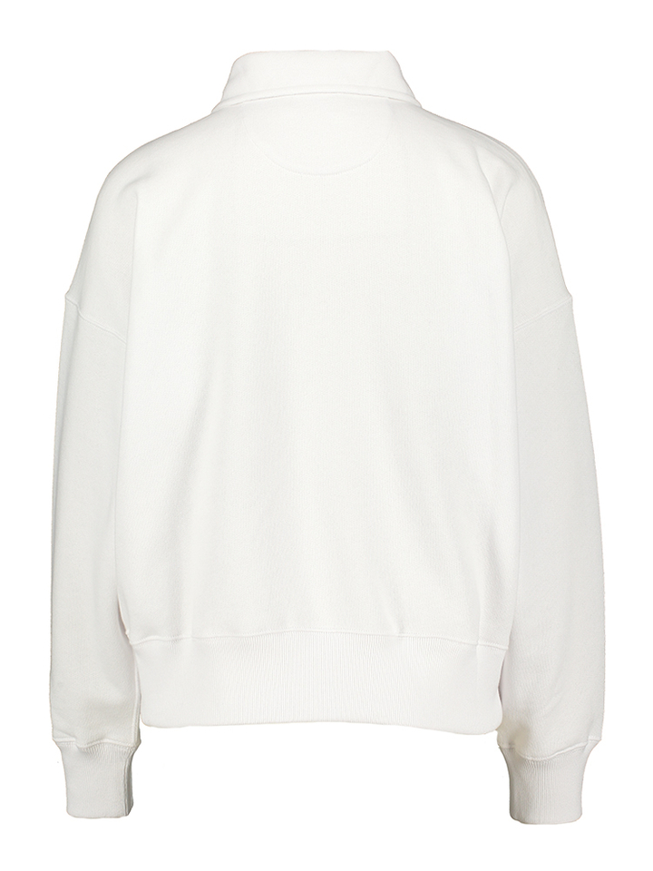 Witte trui met rits aan de kraag Ralph Lauren 