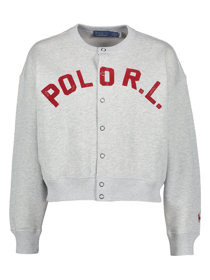 Grijze sweater met drukknopen Ralph Lauren 
