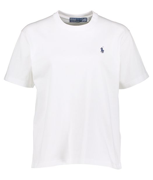 Witte katoenen t-shirt Ralph Lauren