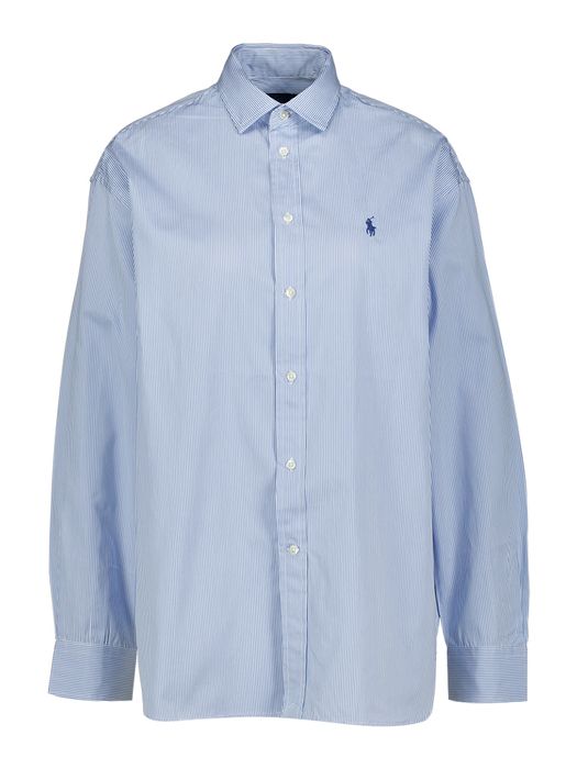Blauw gestreepte bloes logo Ralph Lauren