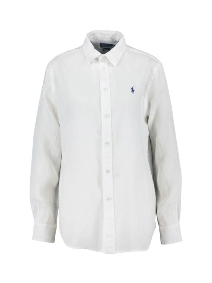 Wit linnen hemd Ralph Lauren