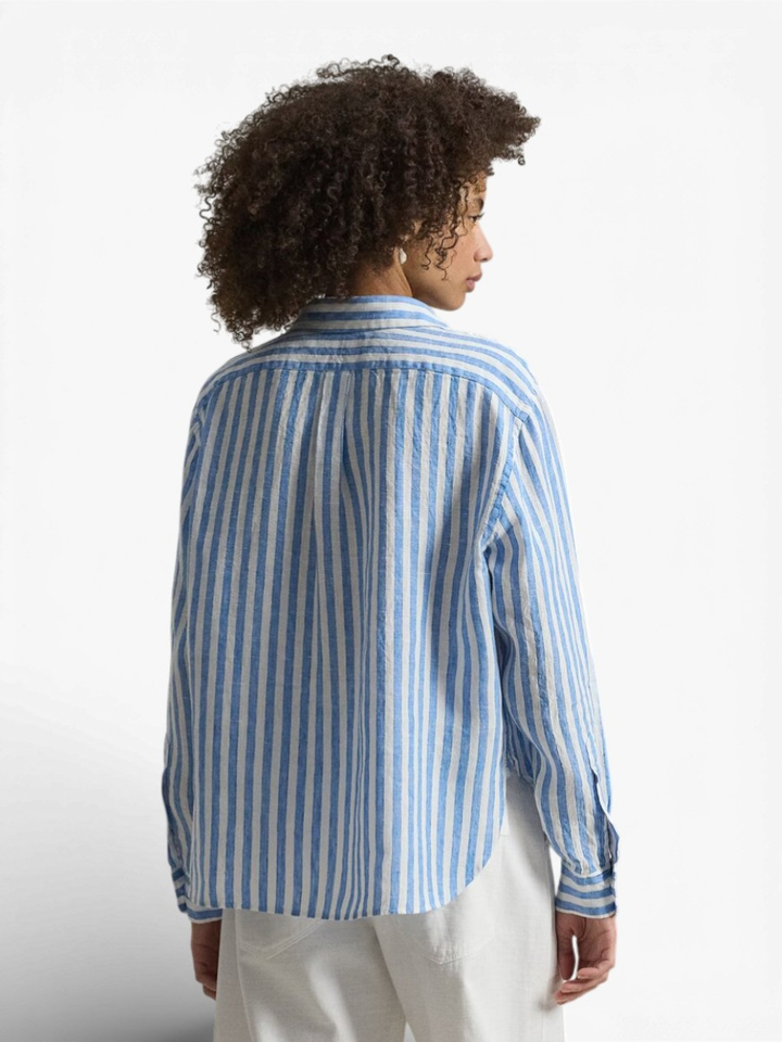 Wit en blauw gestreepte bloes Ralph Lauren 