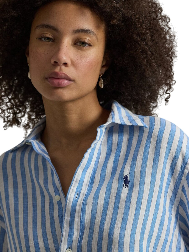 Wit en blauw gestreepte bloes Ralph Lauren 