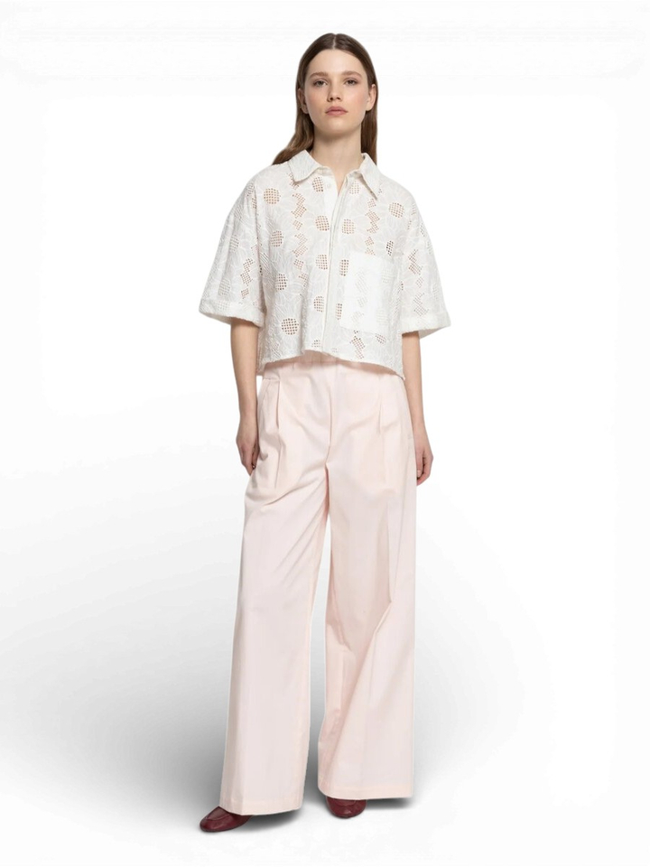 Roze geklede broek Nice Ame 