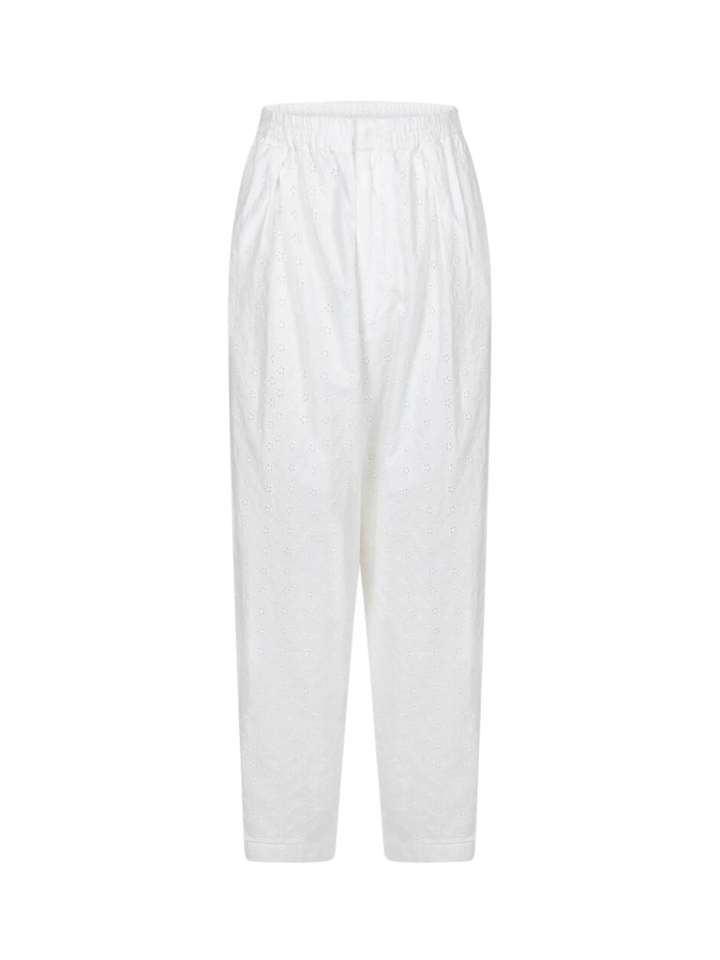 Witte kanten bloemen broek Miles Ame