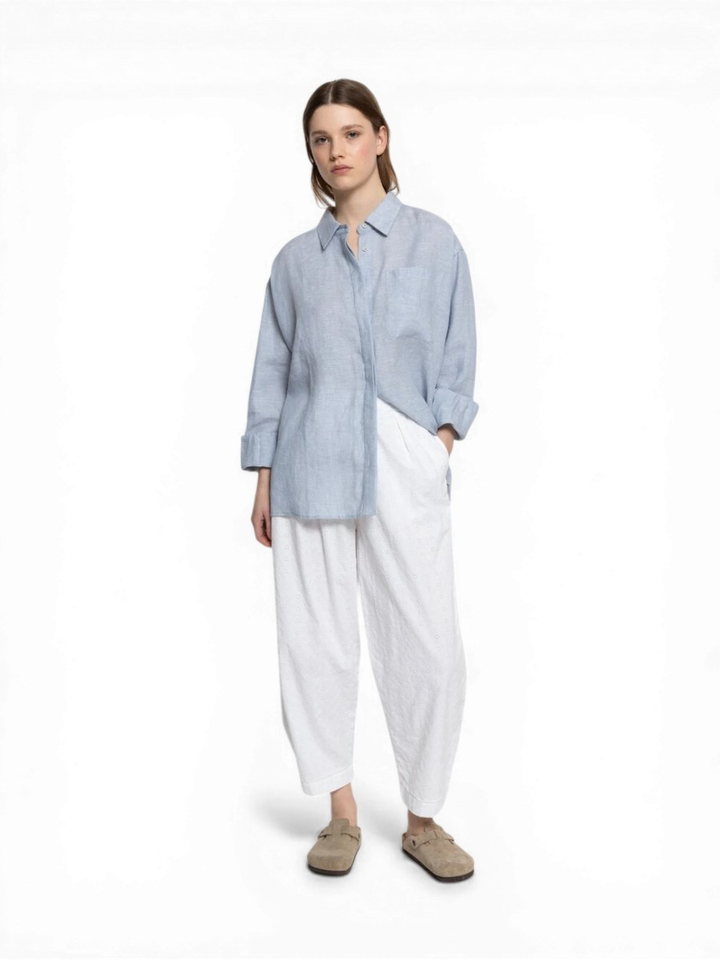 Witte kanten bloemen broek Miles Ame