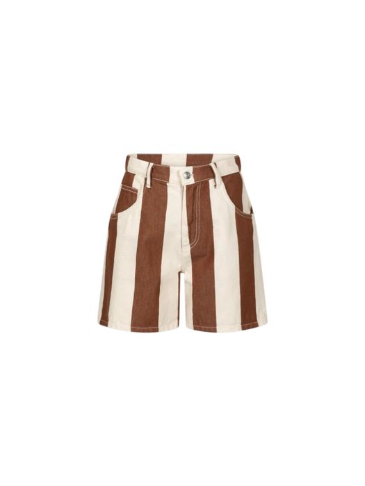 Bruine gestreepte short Ame