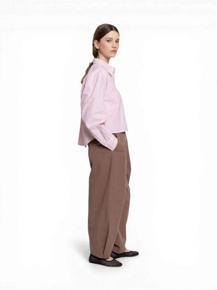 Roze blouse met knoopsluiting Karlotta Ame