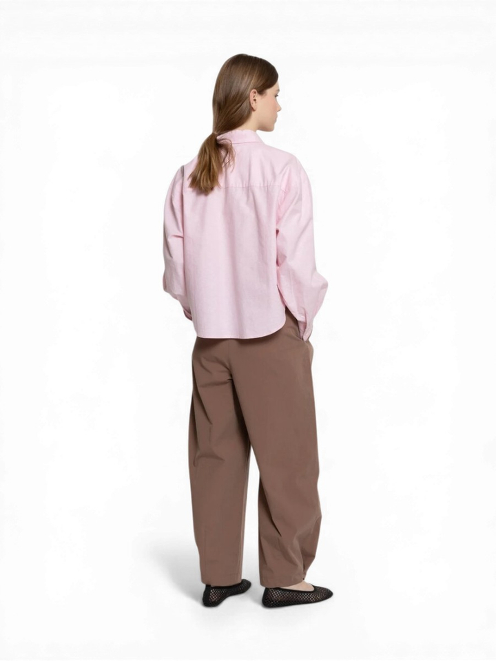 Roze blouse met knoopsluiting Karlotta Ame