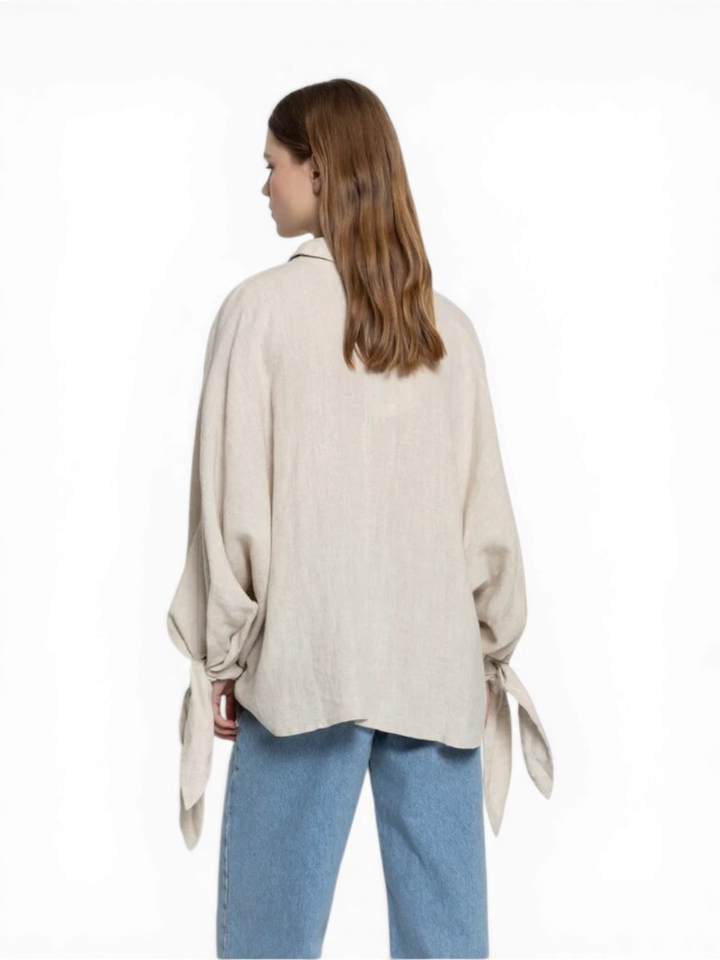 Beige linnen blouse Nugget Ame