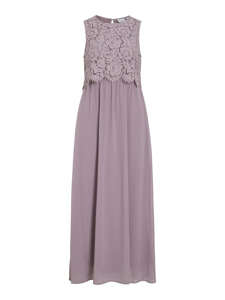 Roze feestjurk met kant Vimilina Vila
