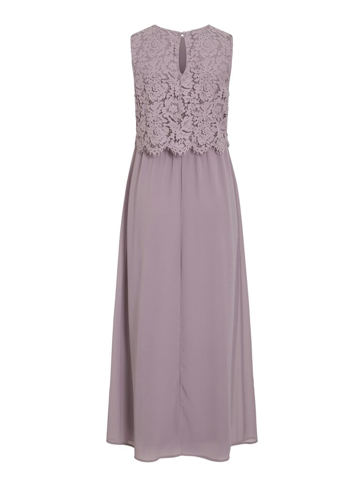 Roze feestjurk met kant Vimilina Vila