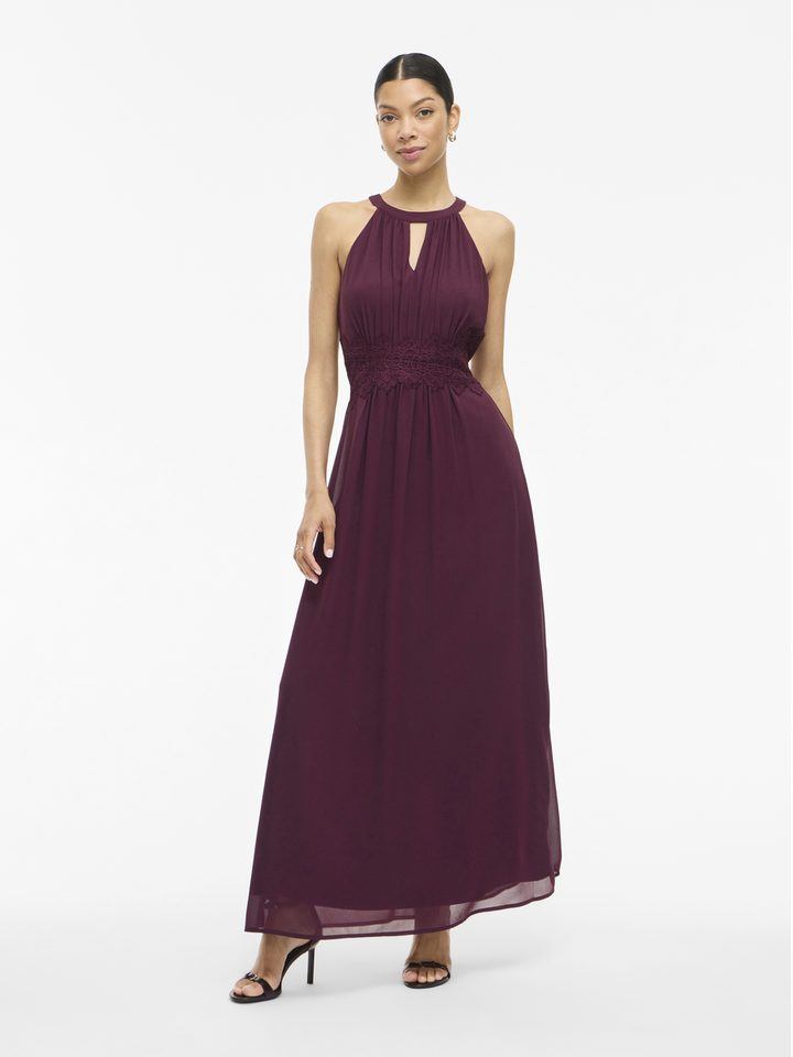 Bordeaux kleurige feestjurk Vimilina Vila 