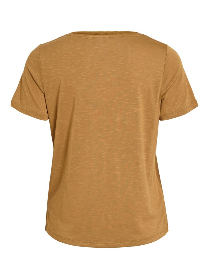 Goud kleurige t-shirt Vinoel Vila