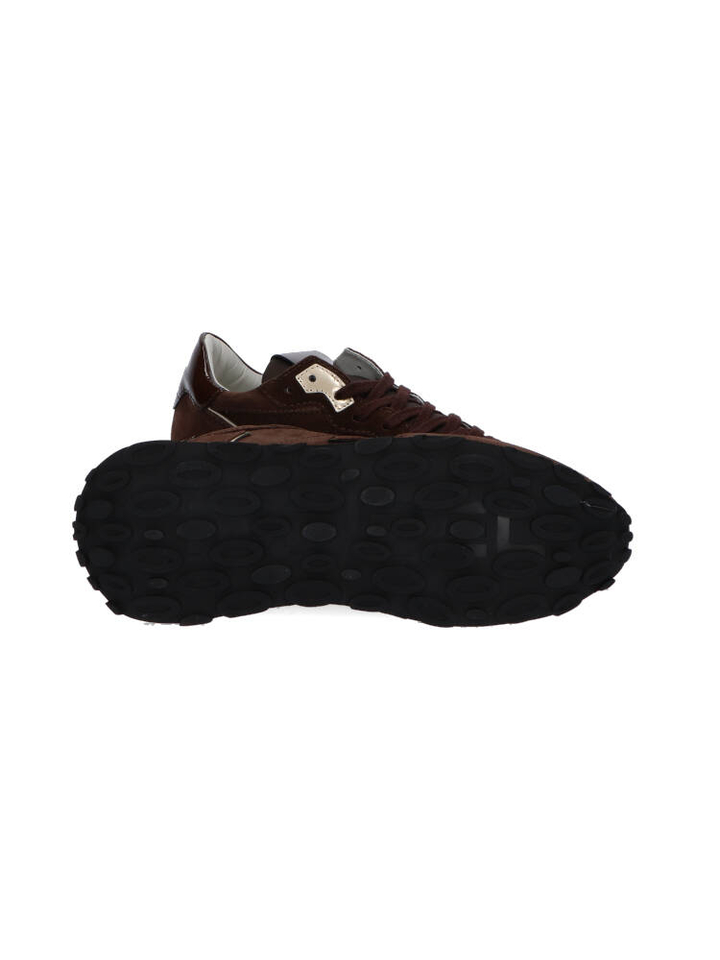 Donkerbruine lage sneakers Tropez Haute low Philippe Model