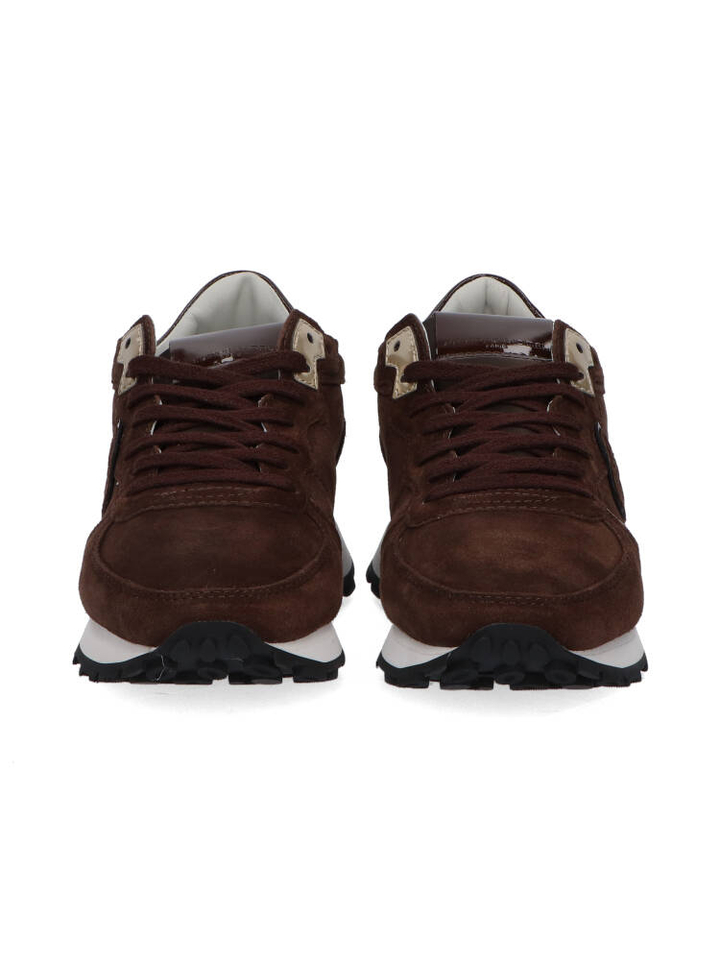 Donkerbruine lage sneakers Tropez Haute low Philippe Model