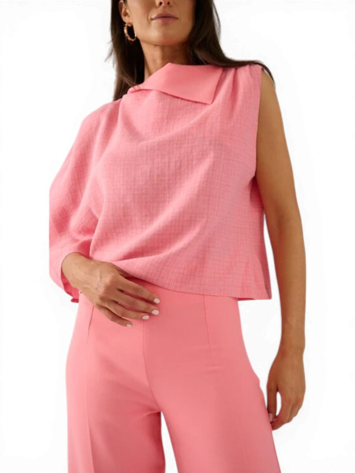 Roze bloes met speciale mouw Kobe Oscar