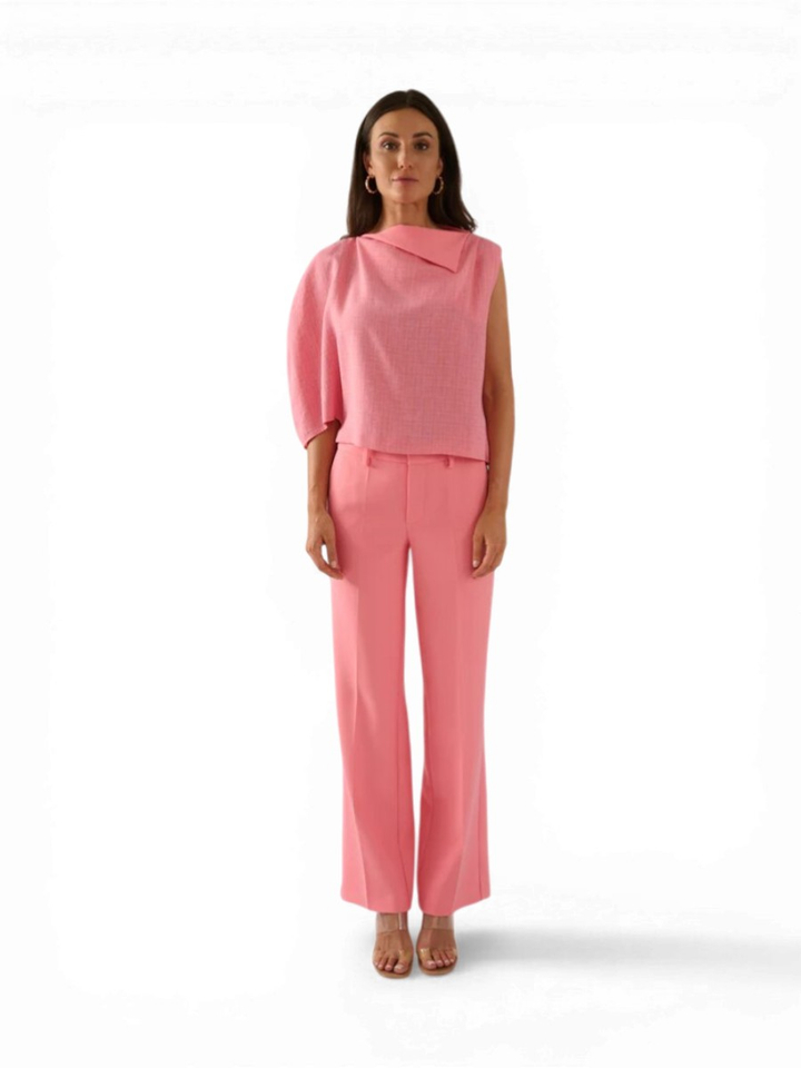 Roze bloes met speciale mouw Kobe Oscar