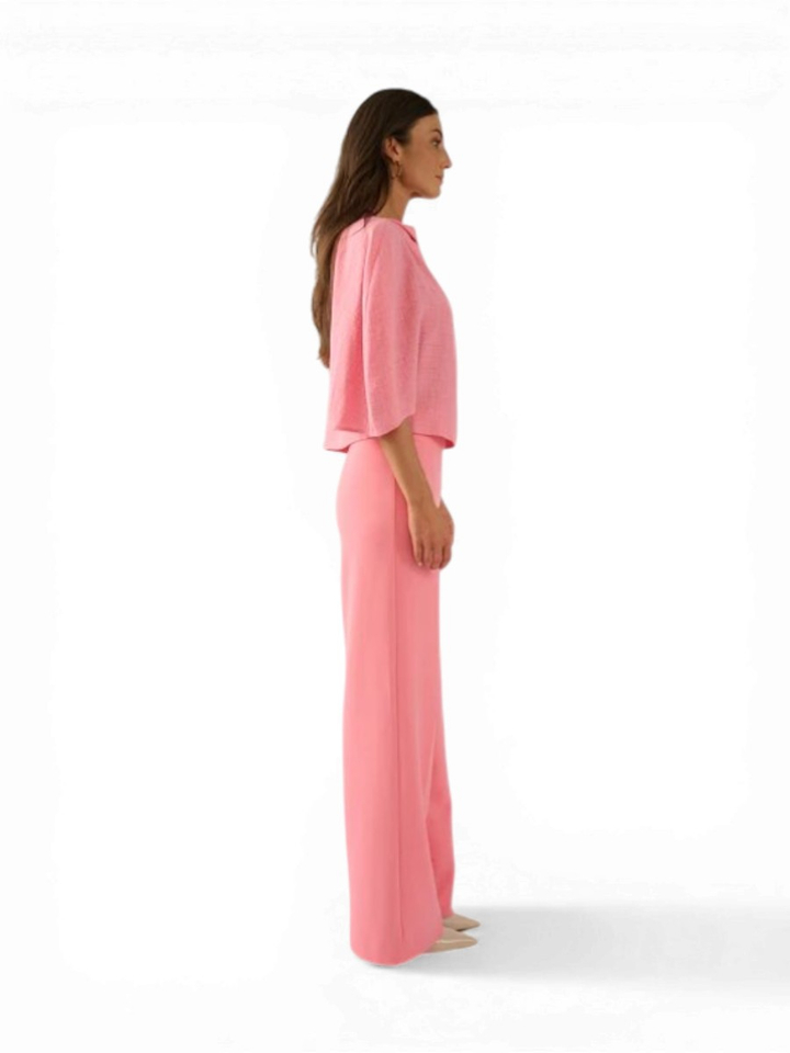Roze bloes met speciale mouw Kobe Oscar