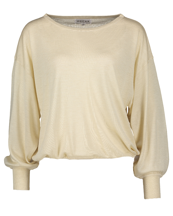 Beige trui met ronde hals Otis Oscar