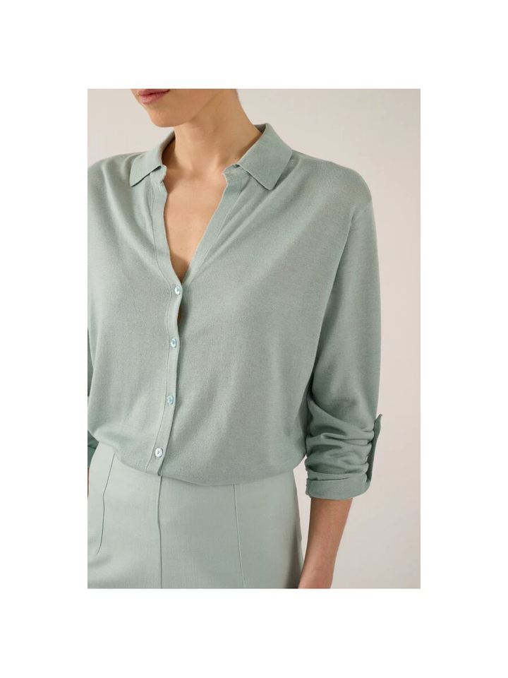 Groene trui met polo kraag Forbes Oscar