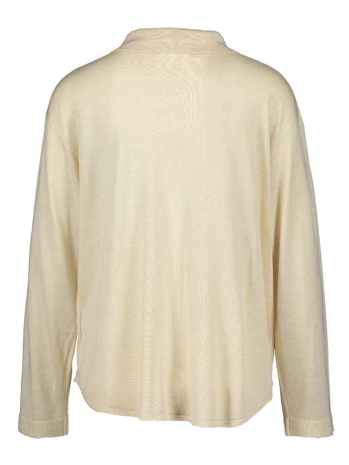 Beige trui met polo kraag Forbes Oscar