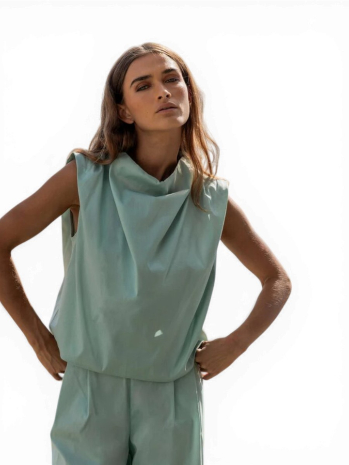 Muntgroene top Harper Oscar 