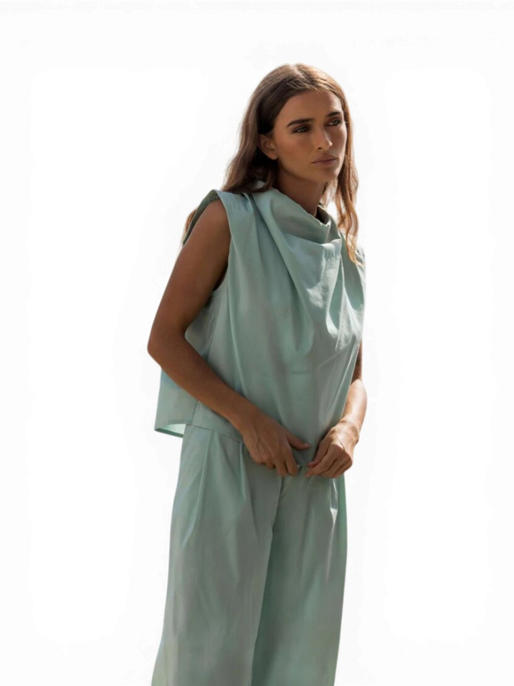 Muntgroene top Harper Oscar 