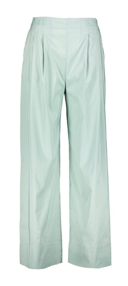 Muntgroene wijde broek Marcello Oscar