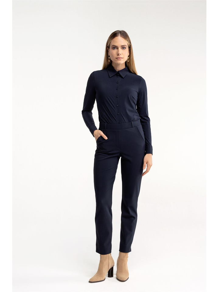 Zwarte geklede broek Anne Studio Anneloes 