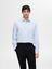 Lichtblauw katoenen hemd (slim fit) met lange mouwen Selected 