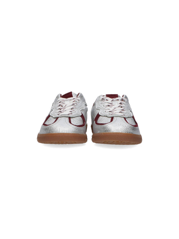 Shimmer silver burgundy lage sneakers Alohas 