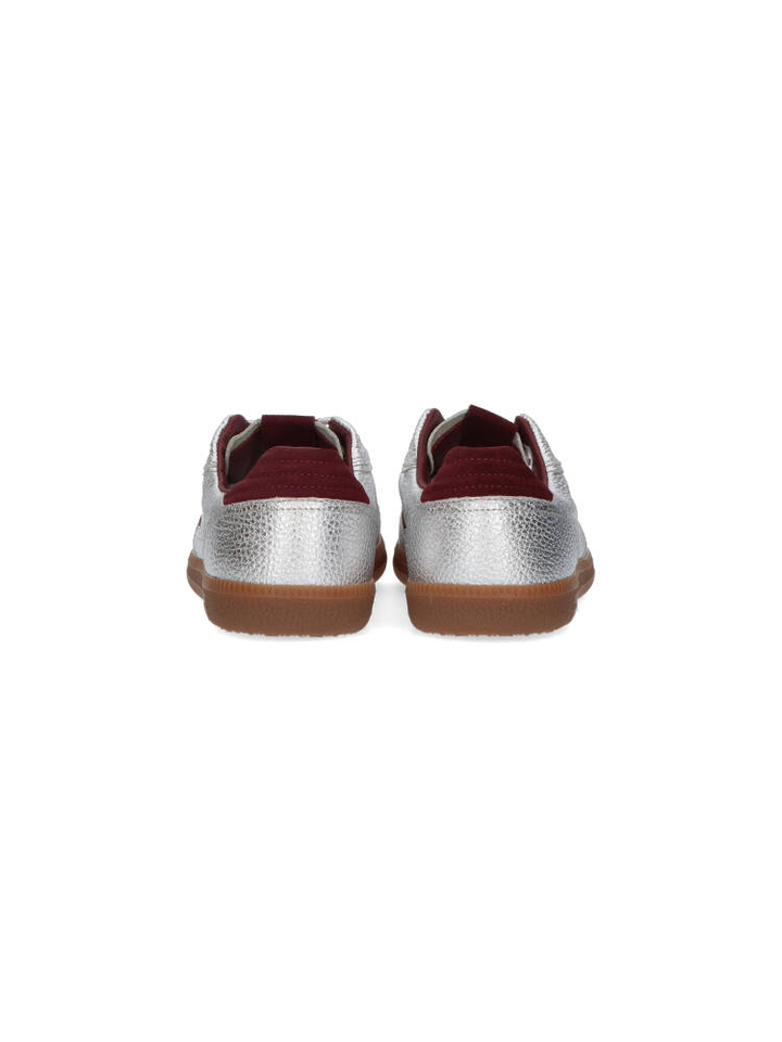 Shimmer silver burgundy lage sneakers Alohas 