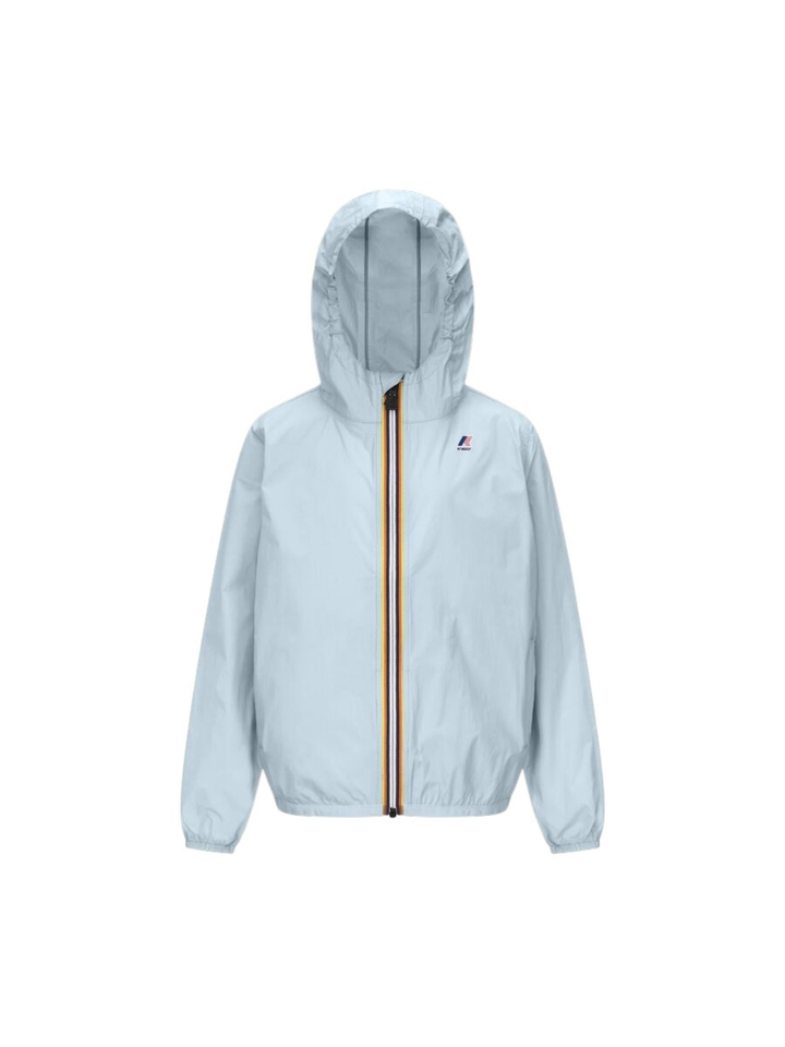 Lichtrblauwe regenjas K-way 