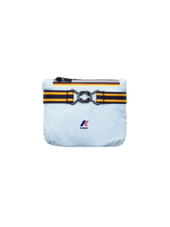 Lichtrblauwe regenjas K-way 