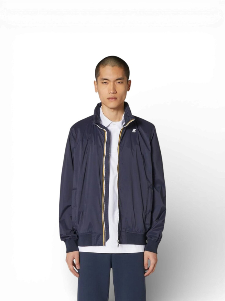 Donkerblauwe regenjas Amaury Stretch Kway