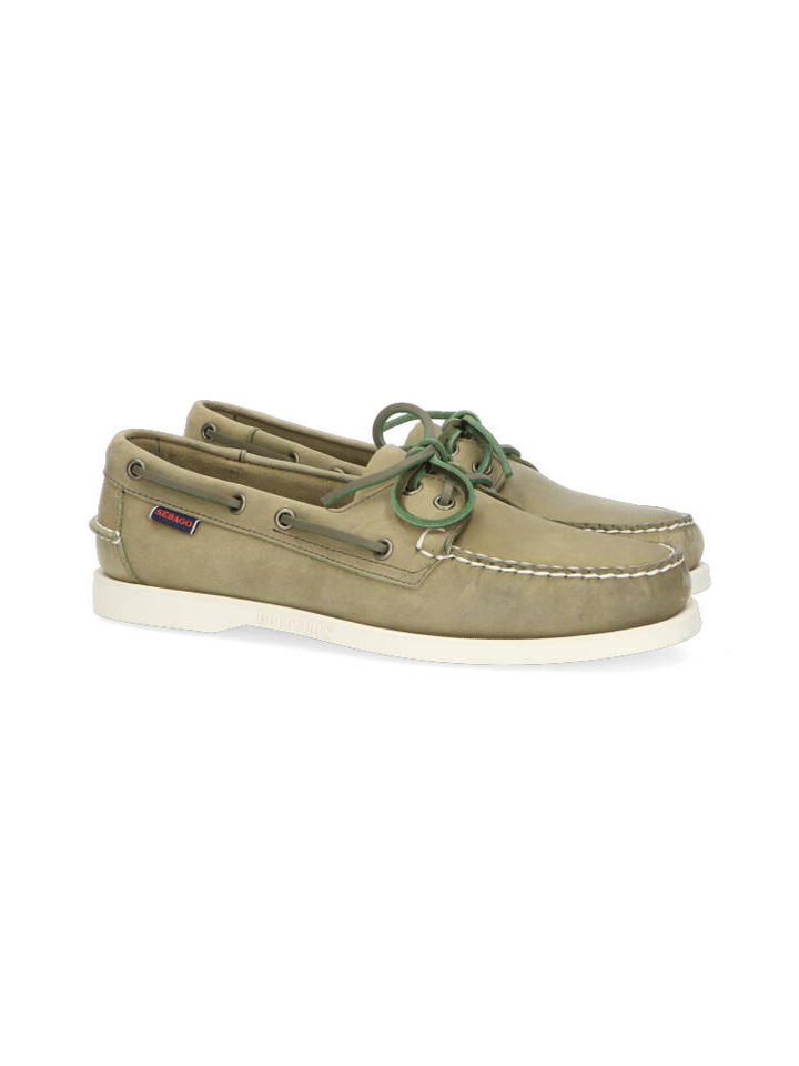 Groene docksides Sebago 