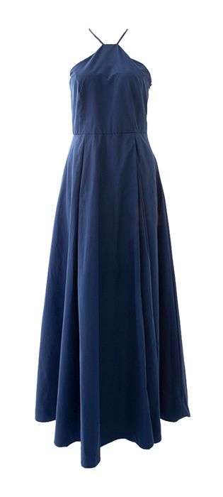 Blauwe lange jurk Diana Gallesi