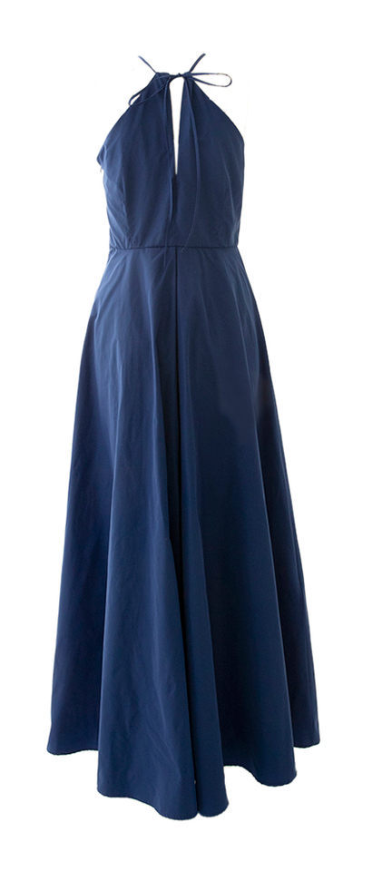 Blauwe lange jurk Diana Gallesi 