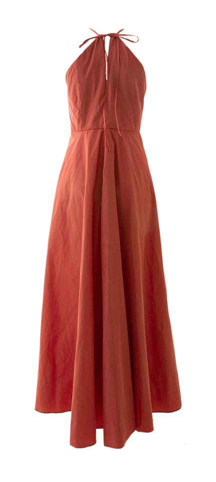 Roeste lange jurk Diana Gallesi