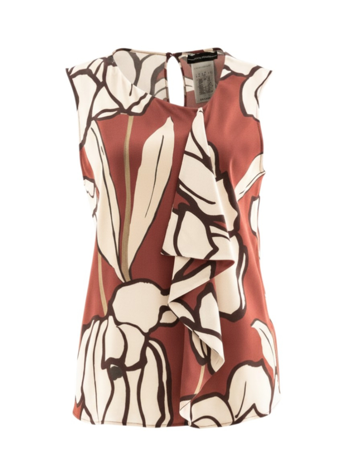 Multicolor bloes met print Diana Gallessi