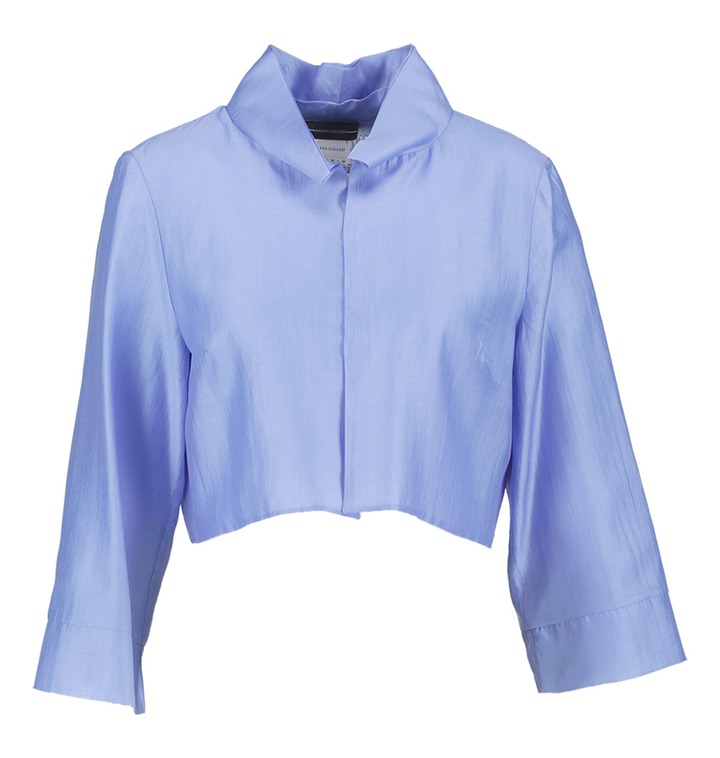 Licht blauwe geklede vest Diana Gallesi