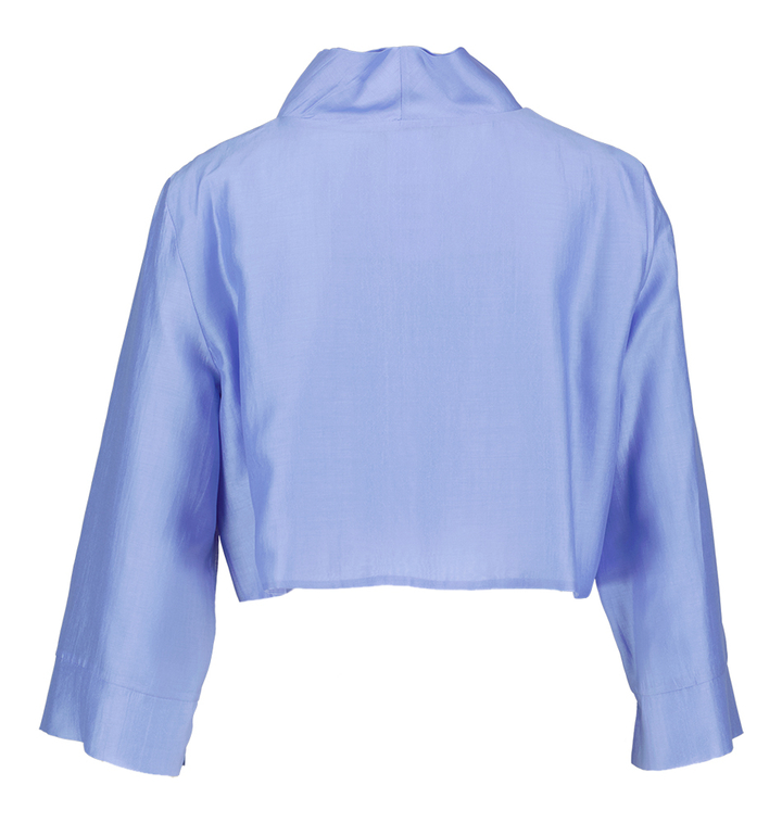 Licht blauwe geklede vest Diana Gallesi