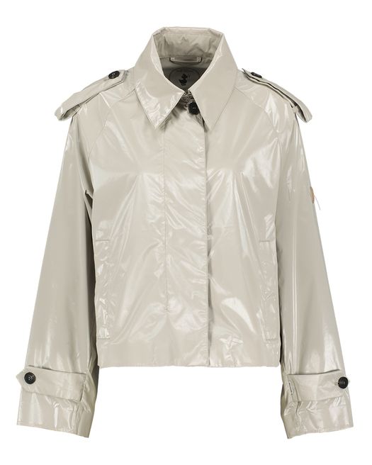 Beige glanzende korte jas Save The Duck